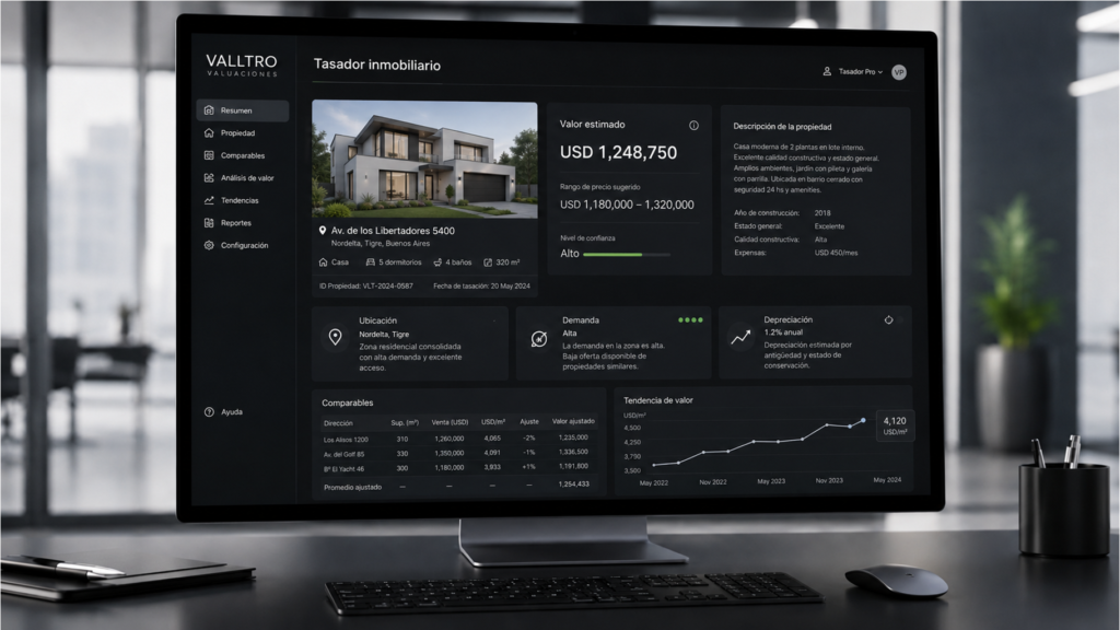 Herramienta de valoración desarrollada para estimar el valor de productos, vehículos y activos mediante datos de mercado, comparables, depreciación e inteligencia artificial.